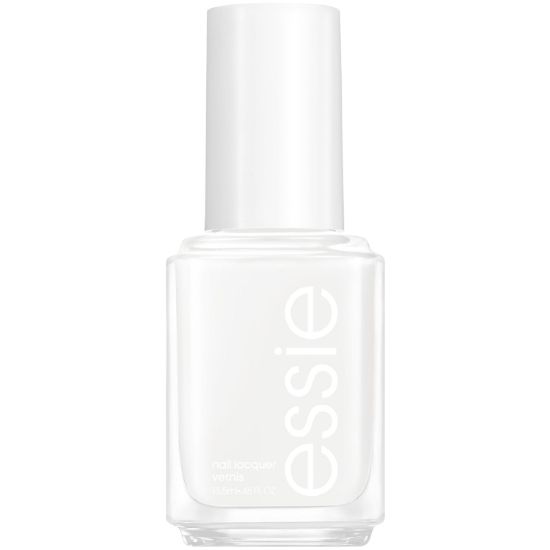 Picture of essie Salon-Quality Nail Polish, 8-Free Vegan, Snowy White, Blanc, 0.46 fl oz