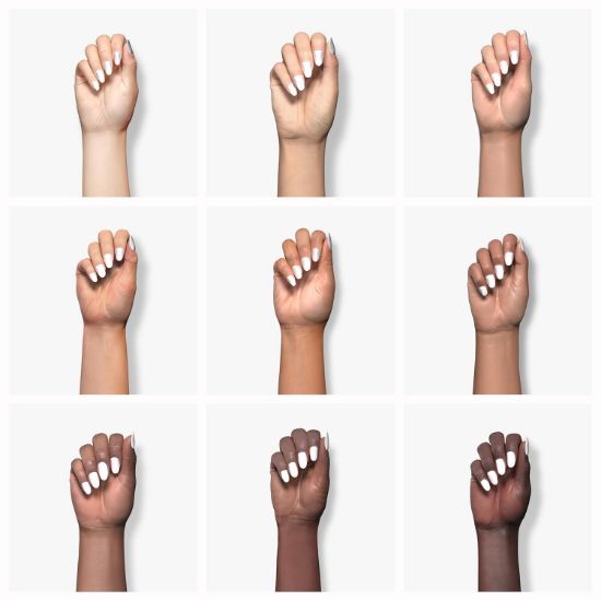 Picture of essie Salon-Quality Nail Polish, 8-Free Vegan, Snowy White, Blanc, 0.46 fl oz