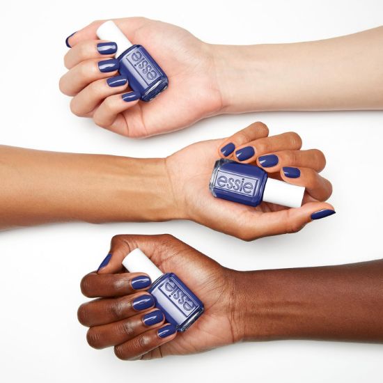 Picture of essie Nail Polish, Salon-Quality Blue Nail Polish, Be Them All, Vegan, New Day, New Me, 0.46 fl oz