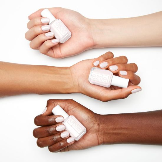 Picture of essie Nail Polish, Salon-Quality White Nail Polish, Be Them All, Vegan, Stay Fluid, 0.46 fl oz