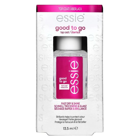 Picture of essie Nail Care, 8-Free Vegan, Good To Go Top Coat, fast dry and shine nail polish, 0.46 fl oz