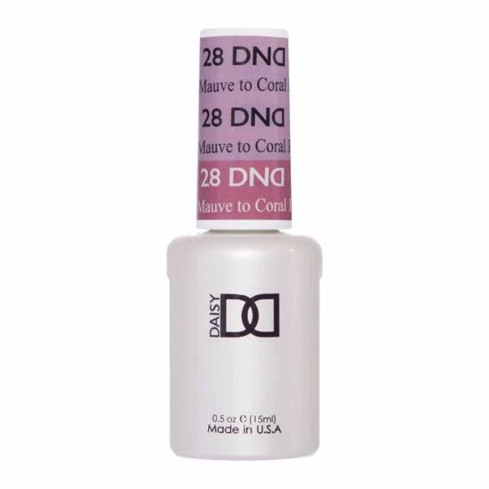 Picture of DND Daisy Mood change Gel Polish Color, Mauve to Coral Pink