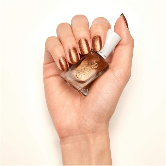 Picture of essie Gel Couture 2-Step Longwear Nail Polish, Sunrush Metals Collection, What'S Gold Is New, 0.46 fl. oz.