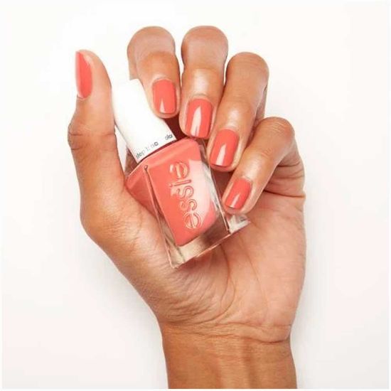 Picture of essie Gel Couture Nail Polish Blazing Orange-red Cream Finish sunset soiree 0.46 fl oz