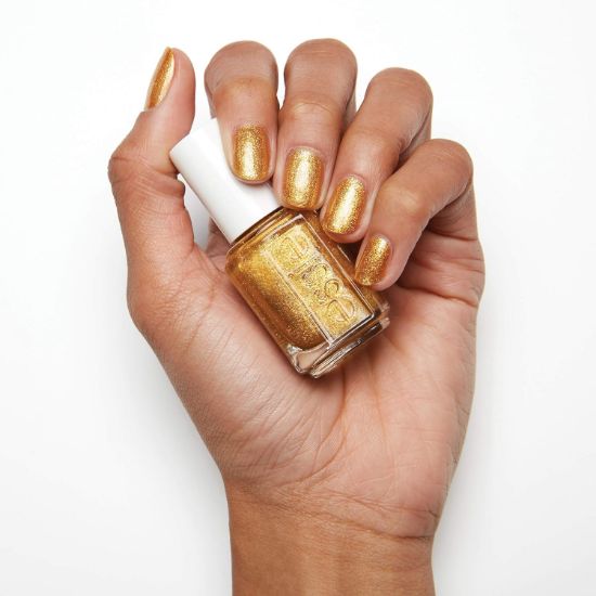 Picture of essie winter nail polish, winter trend 2019, glitter finish, caught on tape, 0.46 fl. oz.