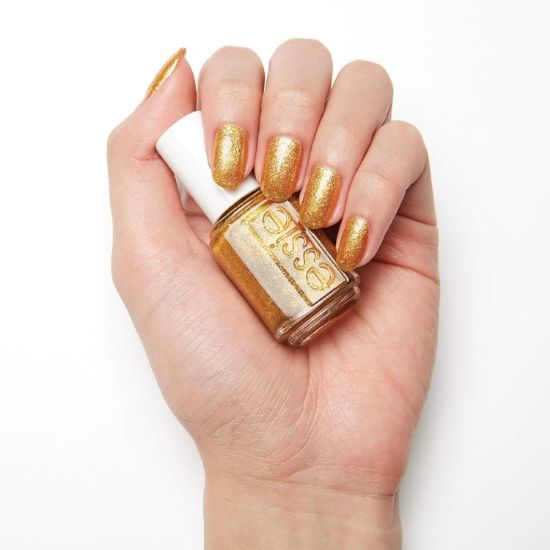 Picture of essie winter nail polish, winter trend 2019, glitter finish, caught on tape, 0.46 fl. oz.