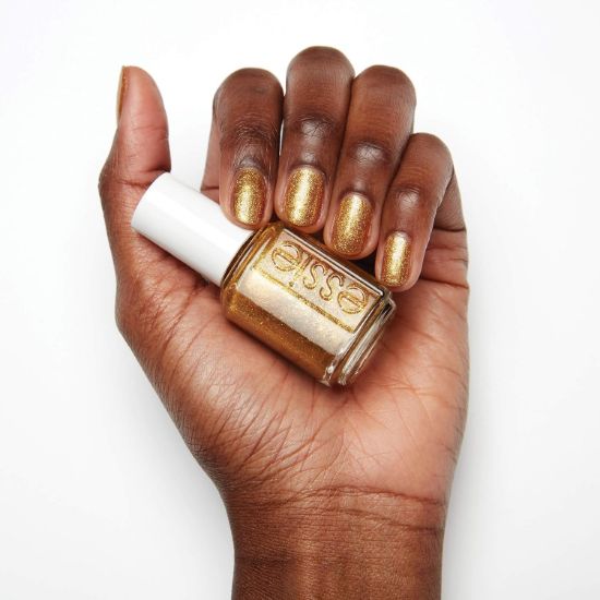 Picture of essie winter nail polish, winter trend 2019, glitter finish, caught on tape, 0.46 fl. oz.