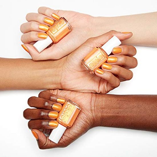 Picture of essie Nail Polish, Limited Edition Fall Trend 2020 Collection, Orange Nail Color With A Shimmer Finish, Don't Be Spotted, 0.46 Fl Oz