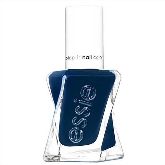 Picture of essie Gel Couture Long-Lasting Nail Polish, Vegan, Navy Blue, Caviar Bar, 0.46 fl oz