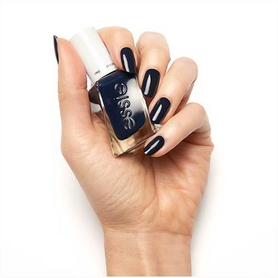 Picture of essie Gel Couture Long-Lasting Nail Polish, Vegan, Navy Blue, Caviar Bar, 0.46 fl oz
