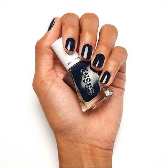 Picture of essie Gel Couture Long-Lasting Nail Polish, Vegan, Navy Blue, Caviar Bar, 0.46 fl oz