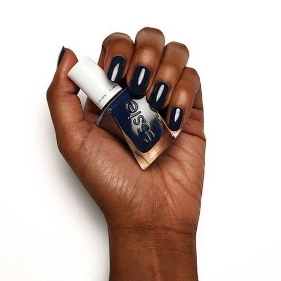 Picture of essie Gel Couture Long-Lasting Nail Polish, Vegan, Navy Blue, Caviar Bar, 0.46 fl oz