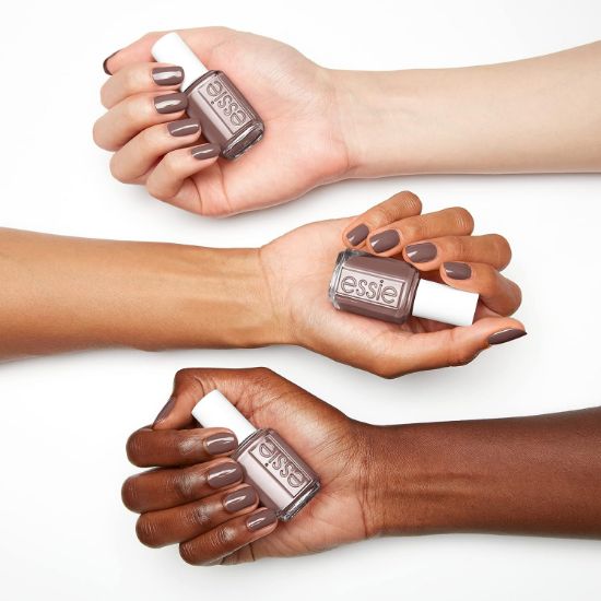 Picture of essie Nail Polish, Salon-Quality Grayish Brown Nail Polish, Vegan, Crochet Away, 0.46 fl oz