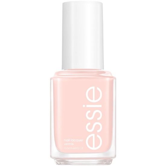 Picture of essie Salon-Quality Nail Polish, 8-Free Vegan, Light Peach, Skinny Dip, 0.46 fl oz